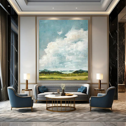 Cloud Landscape Oil Art for Country Home Kitchens DLZ0272