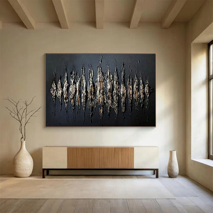 Black 3D - Effect Abstract Art for Edgy Home Theaters DLZ2481