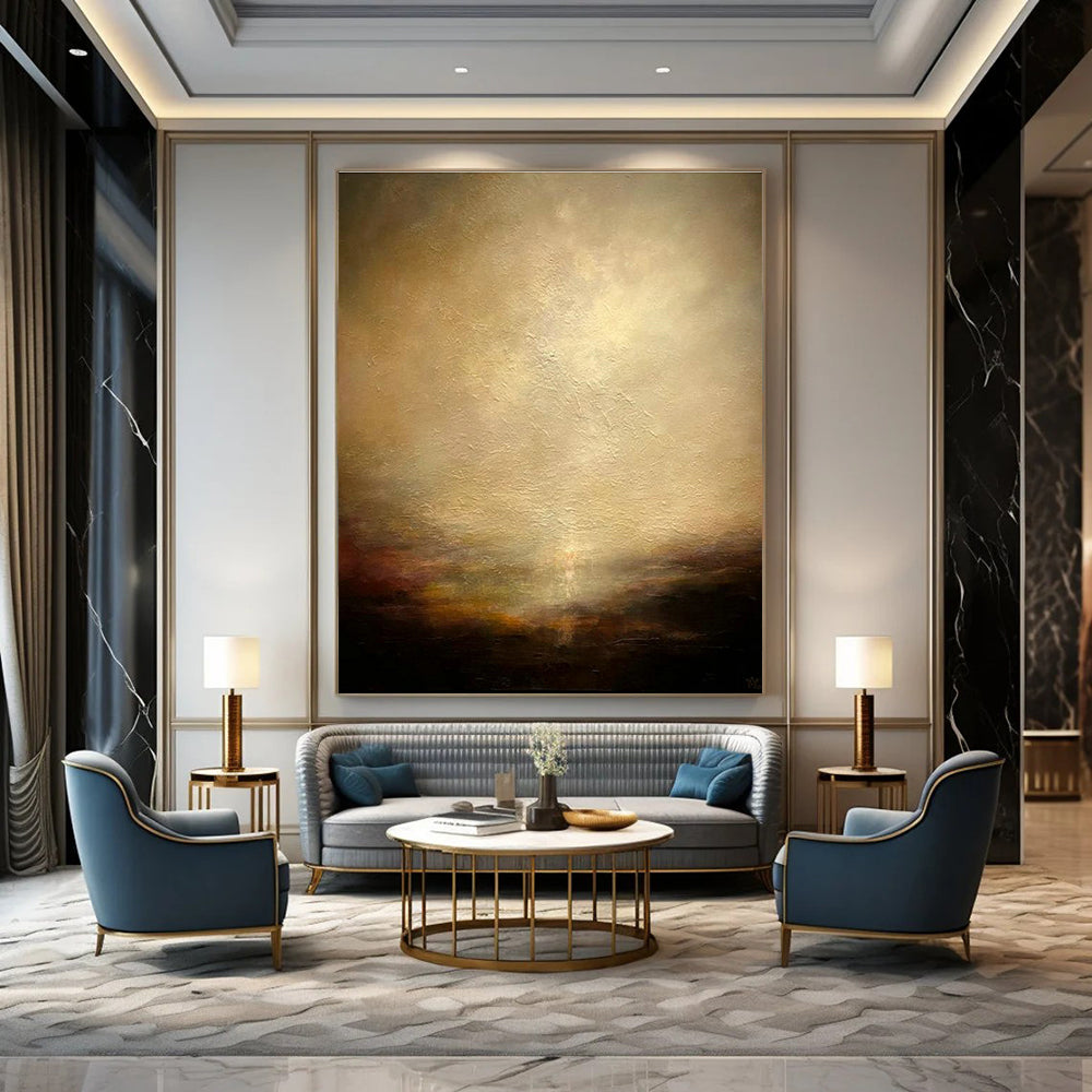 Warm Hazy Art for Cozy Library & Vintage - Inspired Lounge DLZ2234
