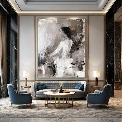 Elegant Figure Abstract Art for Bedroom & Study STSC673