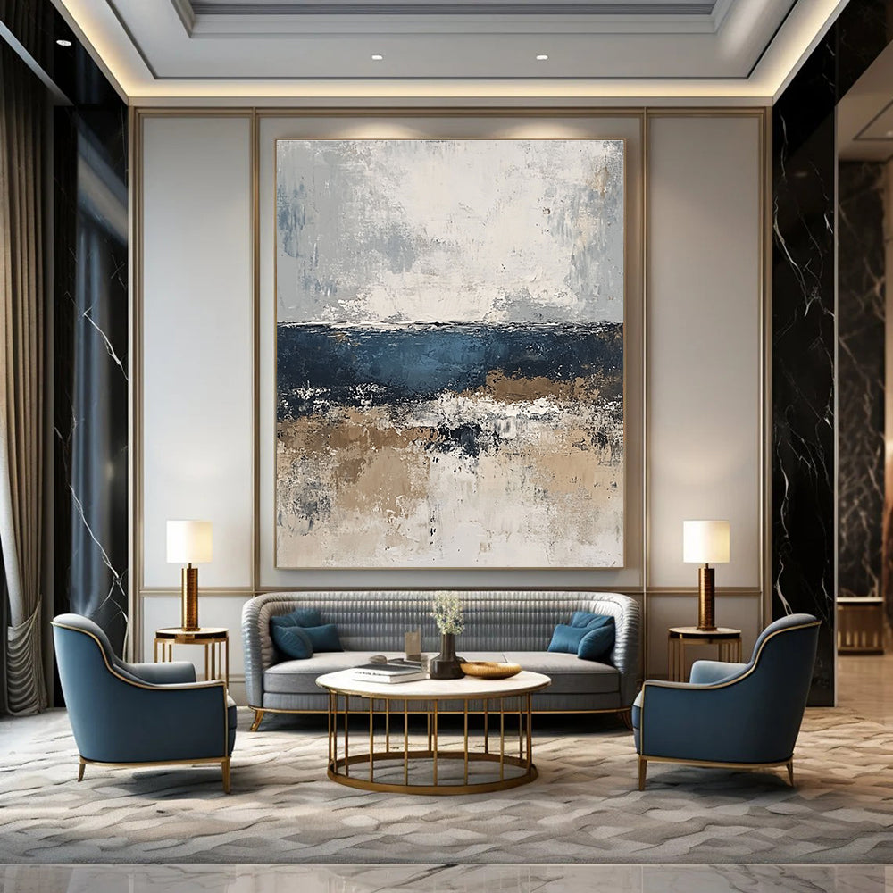 Textured Coastal Abstract for Beachfront Villa & Art Gallery Café STSC343