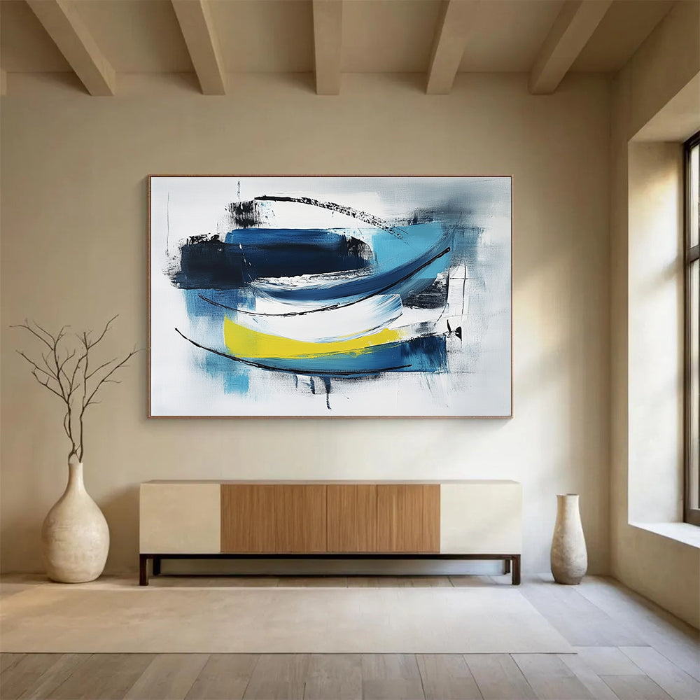 Abstract Boats in Color Art for Beach House & Art - Loving Marina SC033