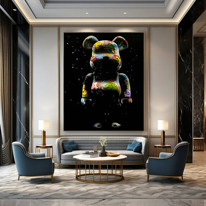 Graffiti - Style Bear Art for Street Art Gallery & Youth - Oriented Café DLZ2319