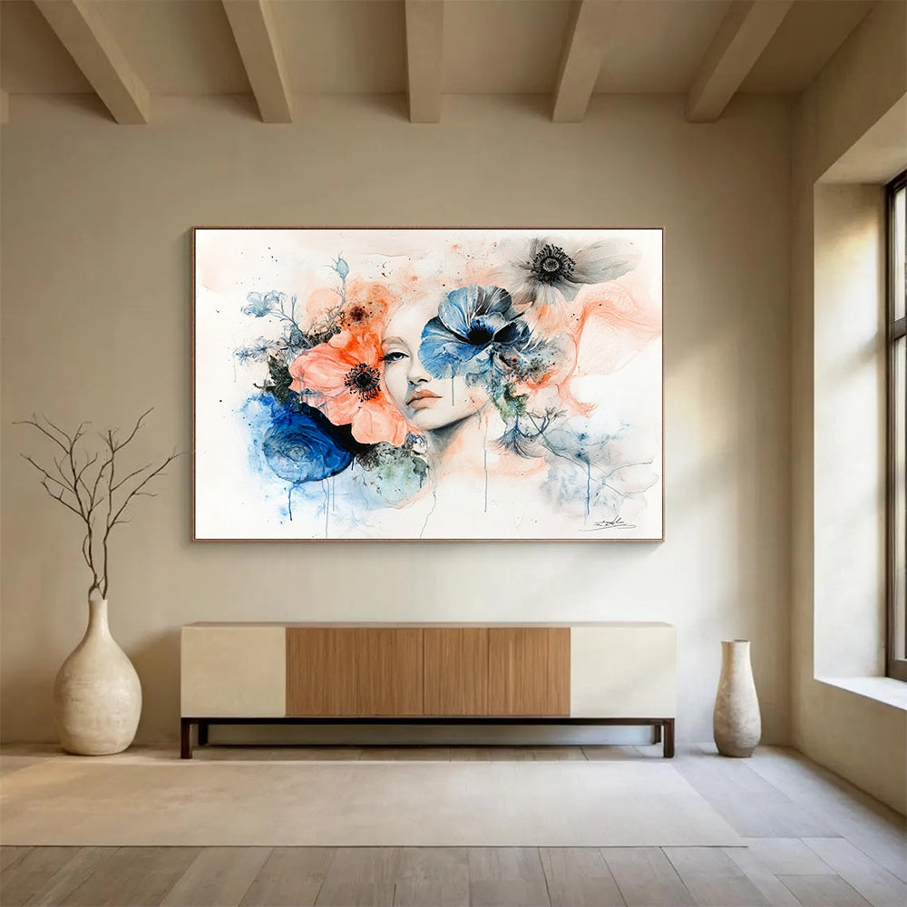 Elegant Floral Portrait for Boutique & Romantic Restaurant SC566