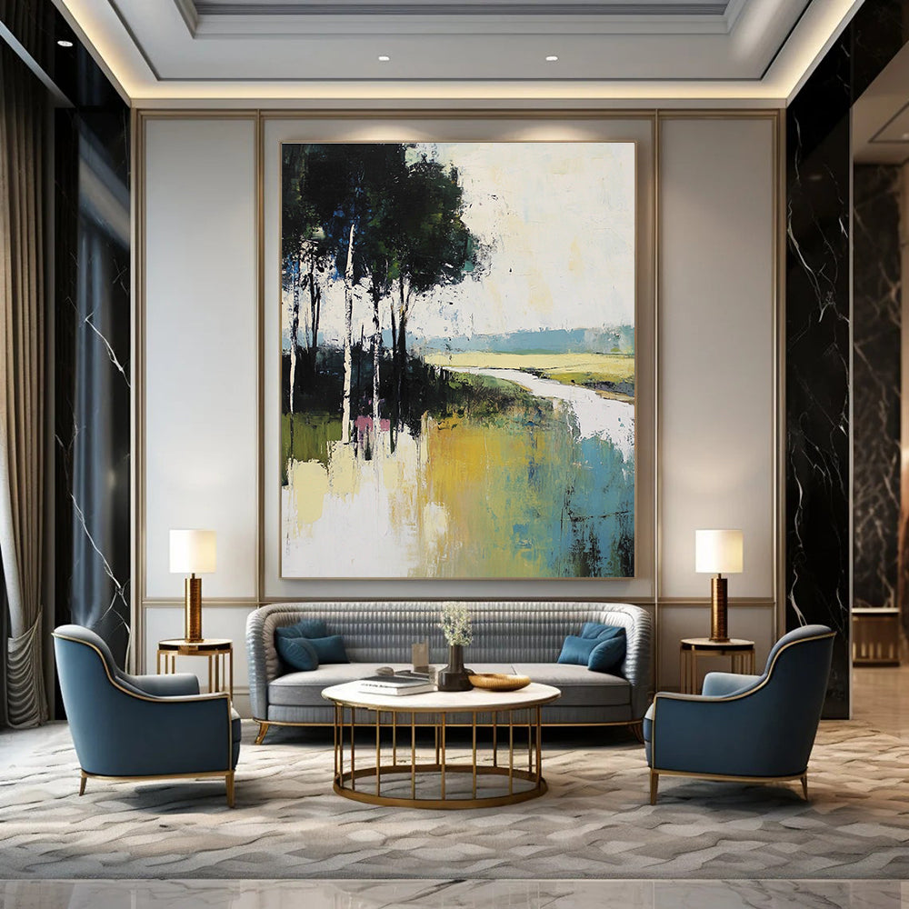 Abstract Landscape with Trees for Living Room & Art Gallery STSC100