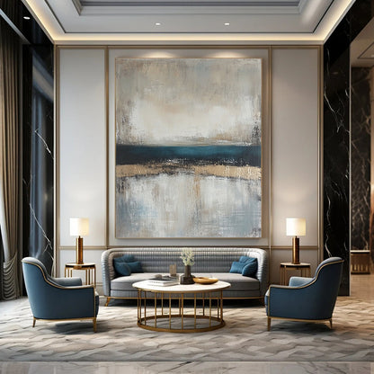 Abstract Coastal Horizon for Beach House Living Room & Art Gallery Seaside Exhibit STSC462