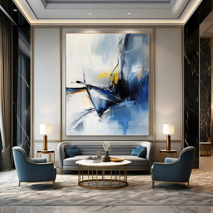 Abstract Sailing Boat for Nautical - Themed Home & Coastal Café STSC645