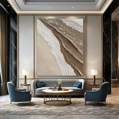 Textured Earth - Tone Waves for Bohemian - Chic Living Room & Nature - Inspired Spa STSC951