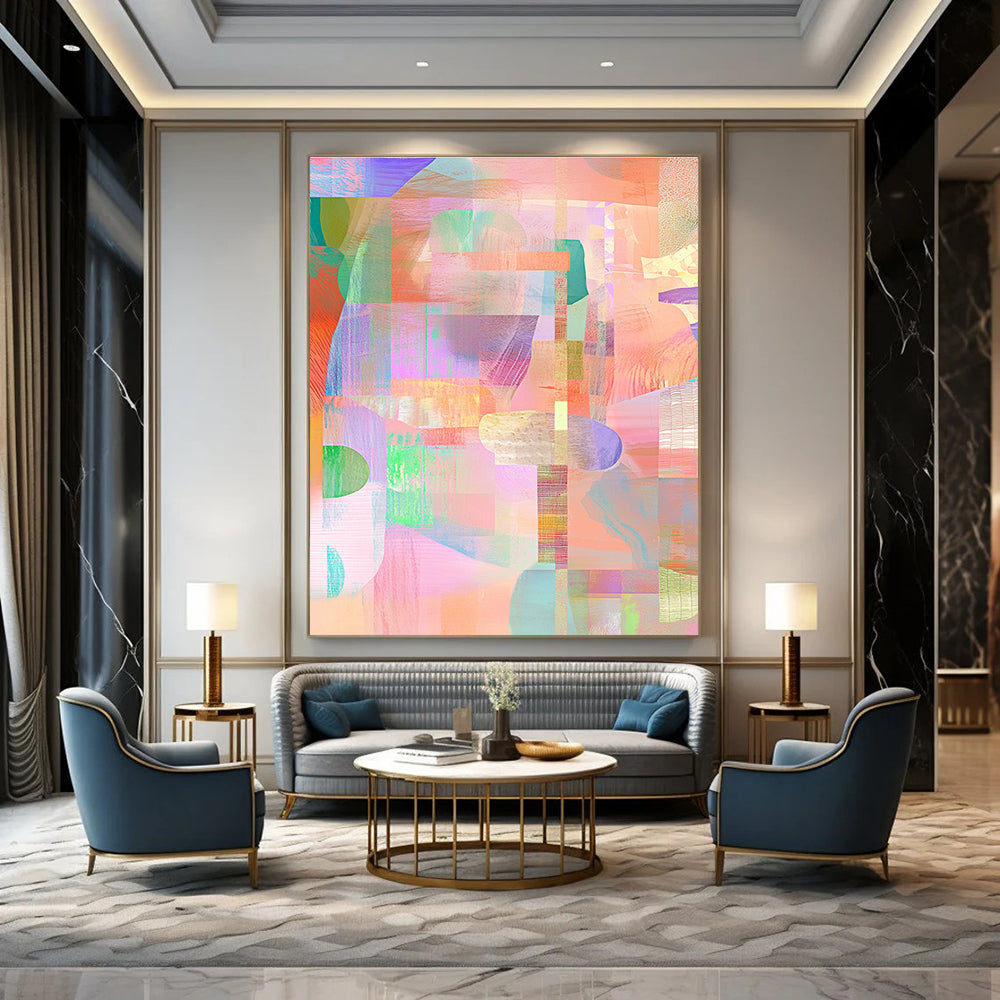 Pastel Color Collage for Bohemian - Style Bedroom & Artistic Retail Space STSC561