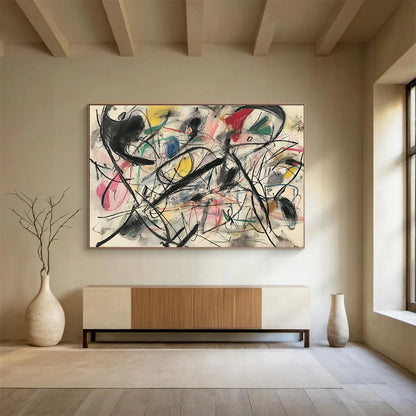 Dynamic Abstract Lines Art for Modern Art Gallery & Trendy Studio SC303