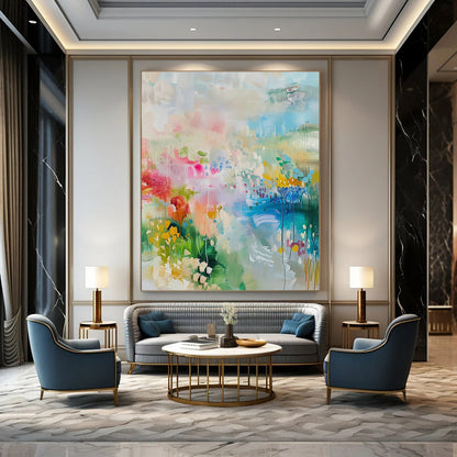Colorful Floral Abstract Art for Home Garden Room & Art - Centric Café DLZ2089