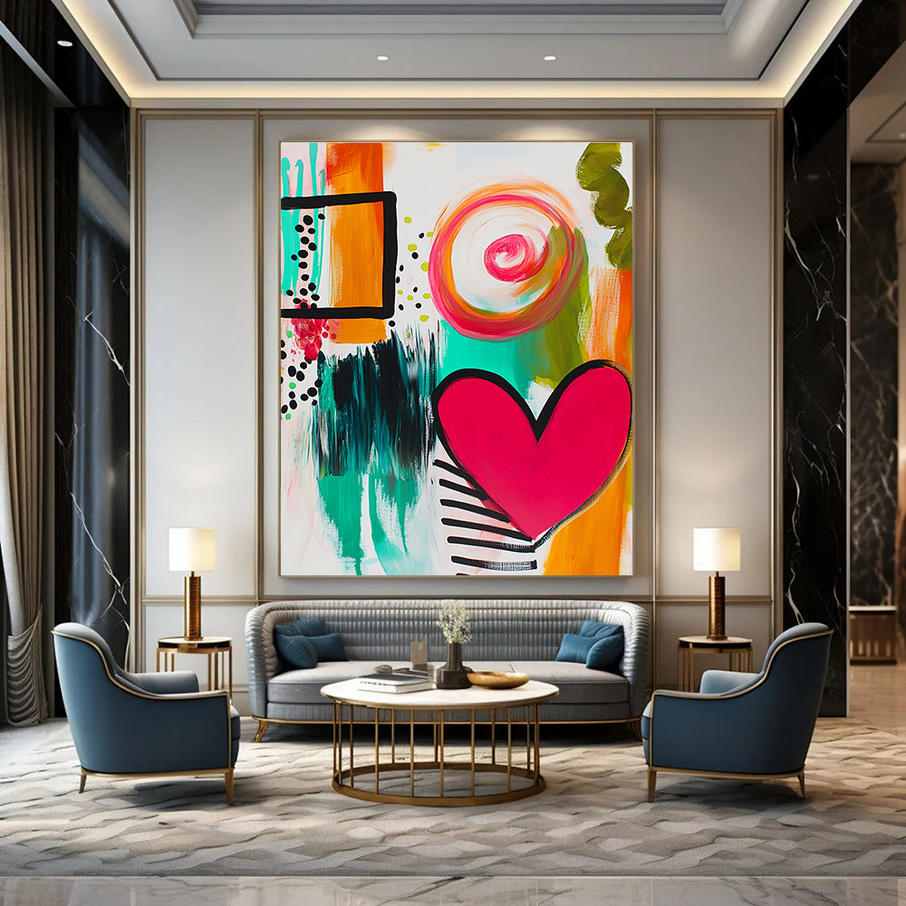 Playful Colorful Abstract Shapes for Kids’ Playroom & Creative Studio STSC745
