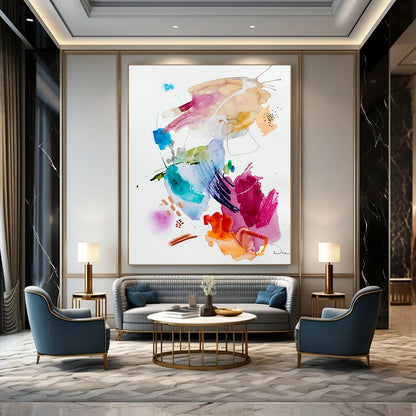 Watercolor Splash Abstract Art for Art Studio Creative Zones DLZ0085
