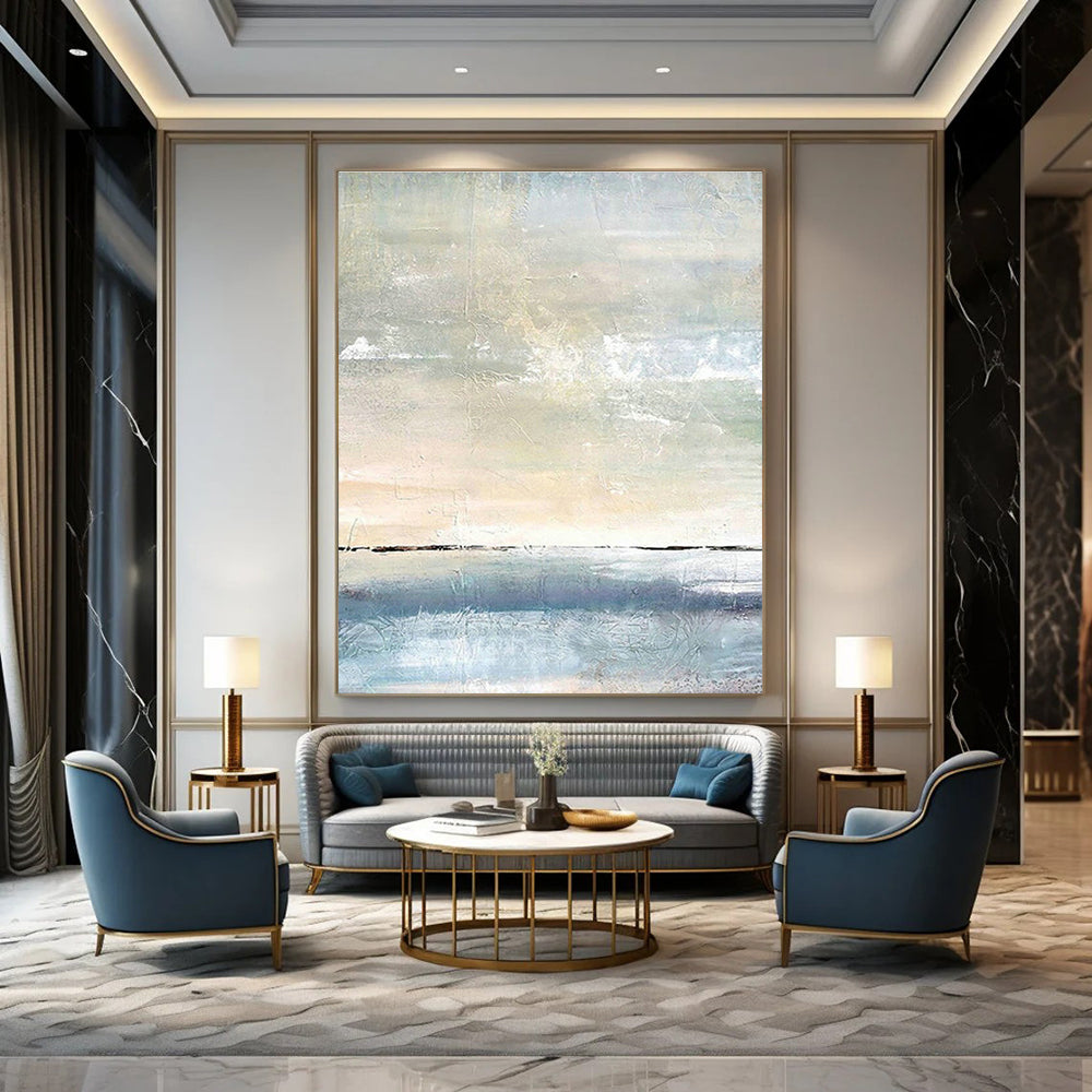 Soft - Colored Seaside Abstract for Relaxing Bathroom & Coastal - Style Balcony DLZ0868
