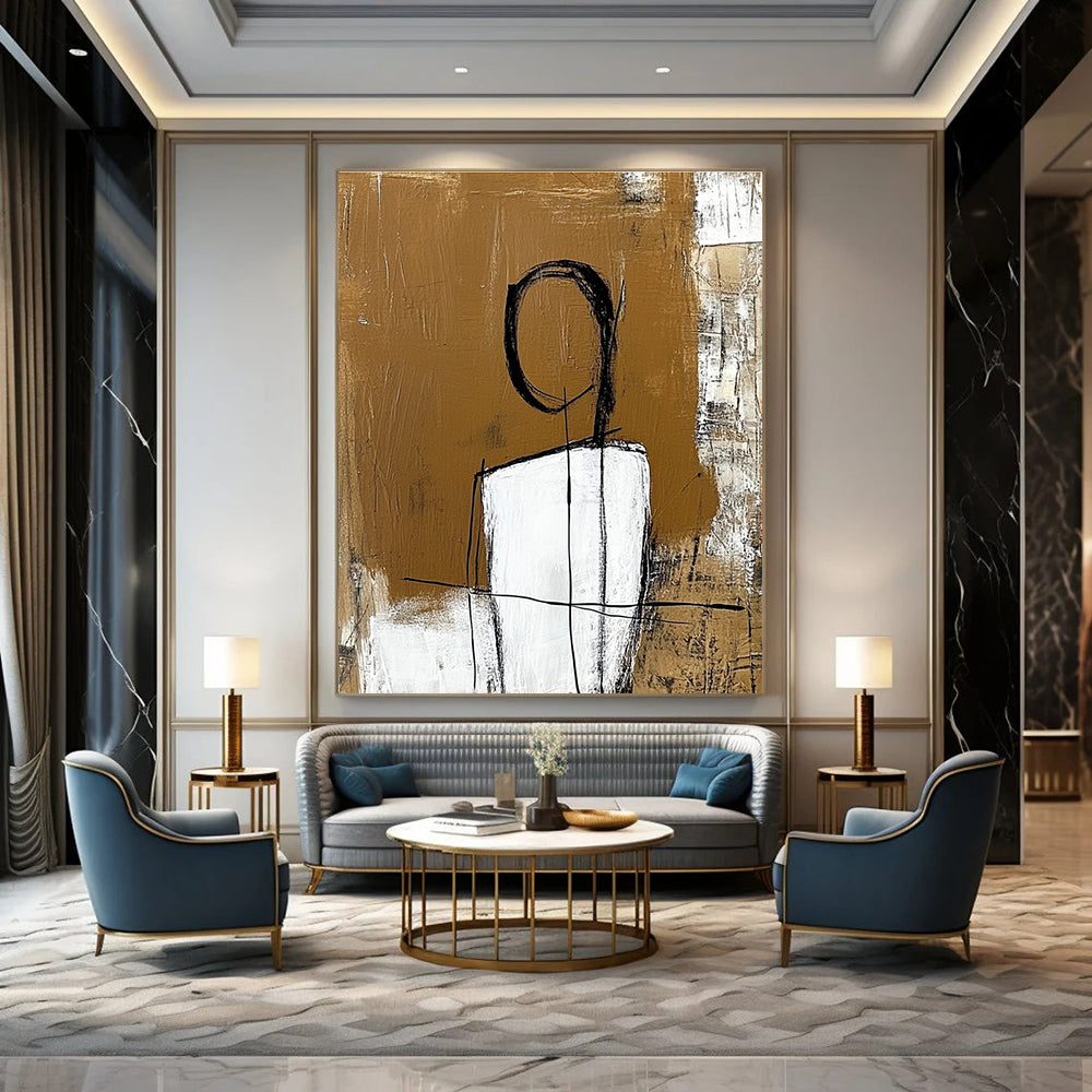 Minimalist Abstract Figure Art for Studio & Corridor STSC050