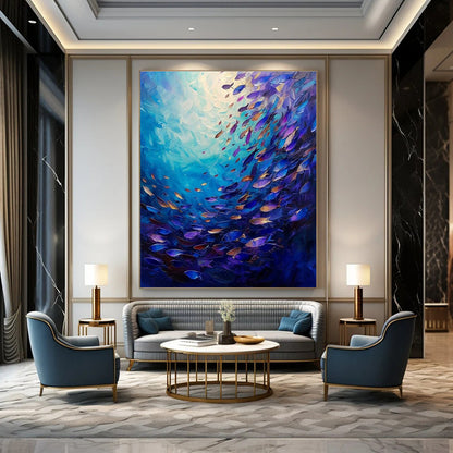 Vibrant Ocean Fish Art for Beach House & Wellness Spa DLZ1965