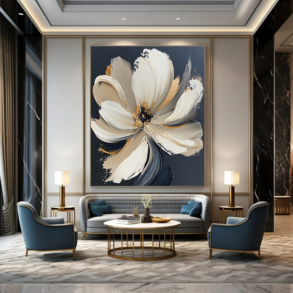 3D Floral Abstract for Sophisticated Bedroom & Upscale Dining Room STSC293