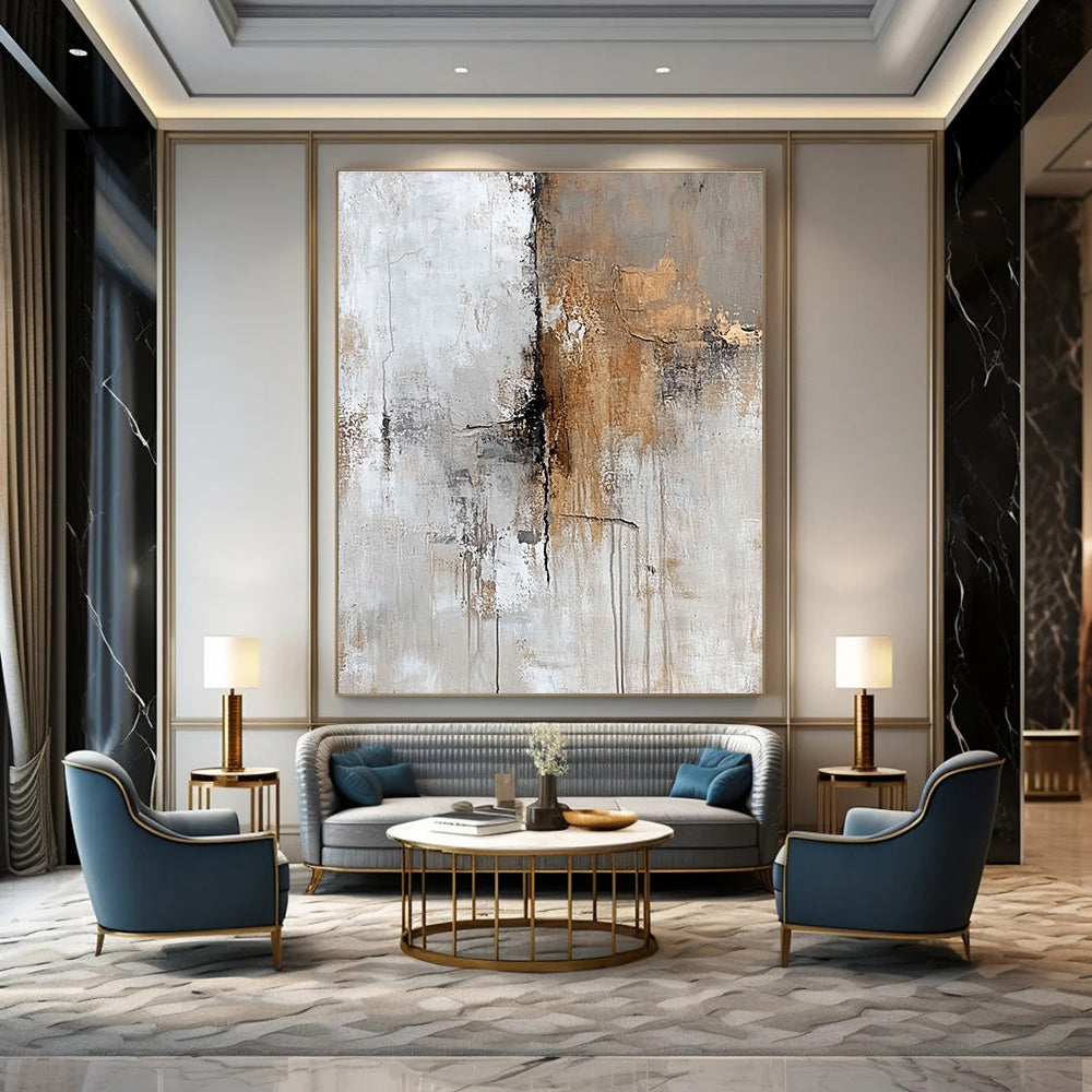 Textured Gray and Brown Abstract for Industrial - Chic Loft & Minimalist Gallery STSC591