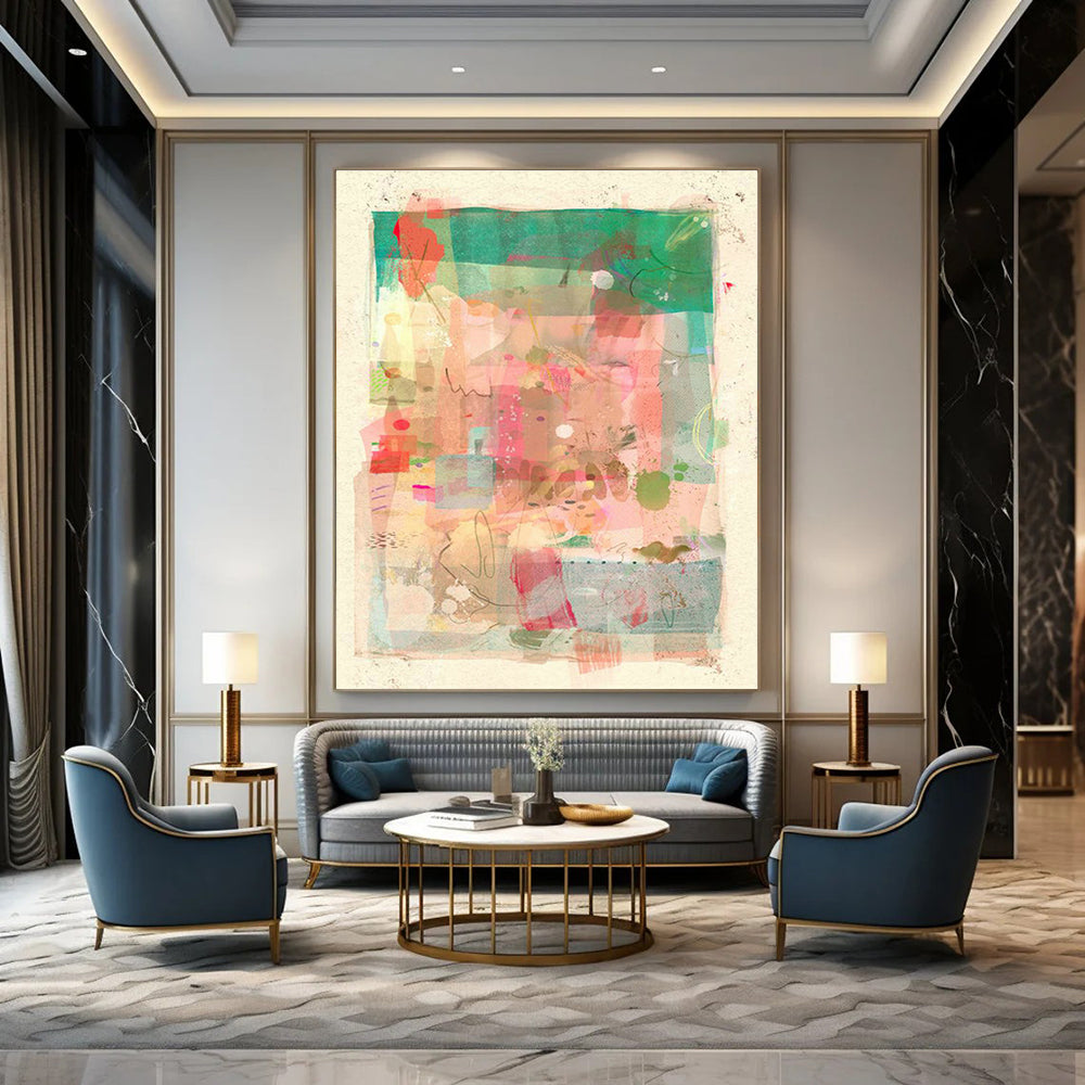 Pink - Themed Collage Art for Girly Fashion Boutique Fitting Rooms DLZ0097