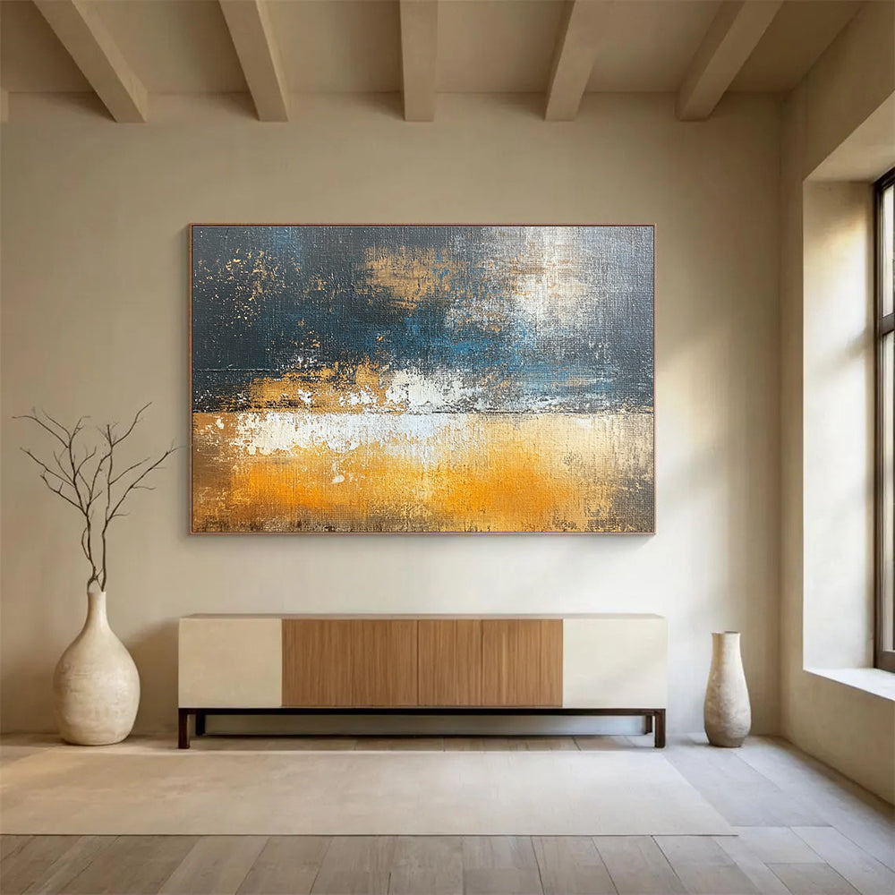 Dark Tonal Abstract Flow Art for Industrial - Chic Bar & Moody Art Studio SC109
