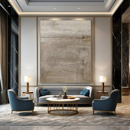 Light Brown Textured Art for Bohemian Living Room & Rustic Art Studio DLZ1877