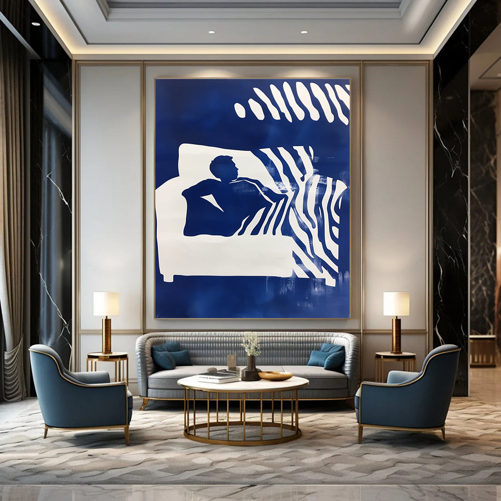 Silhouette on Sofa for Modern Living Room & Art - Themed Lounge STSC1210