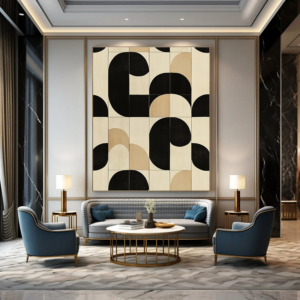 Geometric Pattern Art for Modern Office & Minimalist Living Room STSC1102