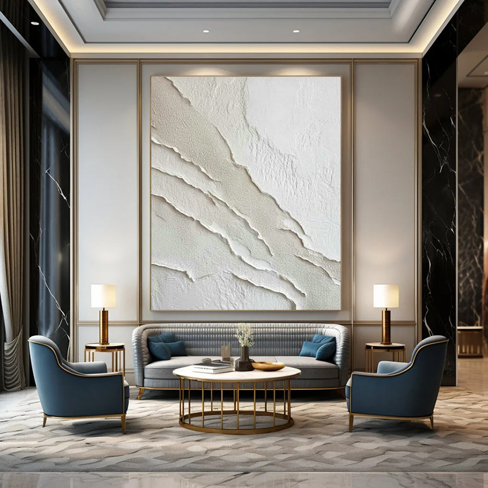 White Relief Art for Modern Home Gallery Wall Highlights DLZ0266