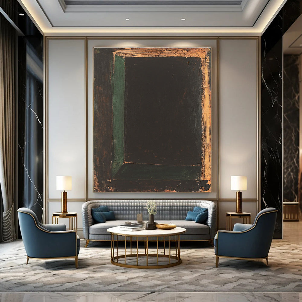 Dark Abstract Frame for Industrial - Style Loft & Art Studio Corridor STSC864