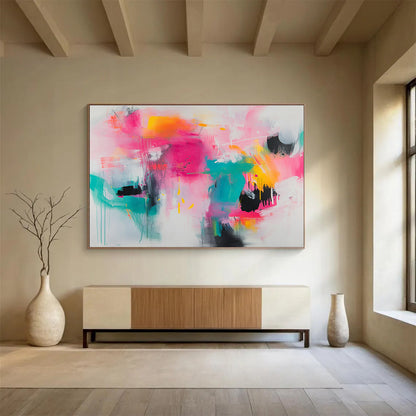Bright Color Fusion Art for Trendy Bar & Art School SC387