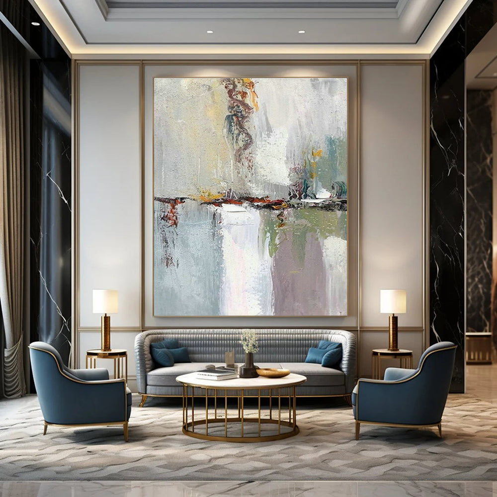 Water - Reflecting Abstract Art for Lakeside Cottage & Seafood Restaurant DLZ0611