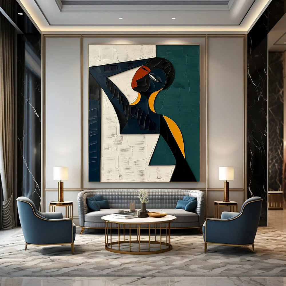 Abstract Figure Art for Creative Studio & Art - Centric Home DLZ2166