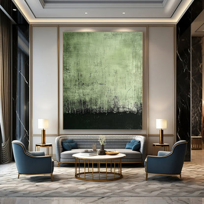 Green and Black Textured Abstract for Industrial - Chic Café & Art Gallery Foyer STSC398