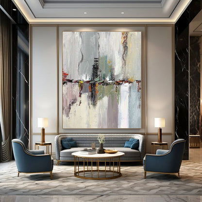 Abstract City Reflection Art for Urban Loft & Rooftop Bar DLZ0624