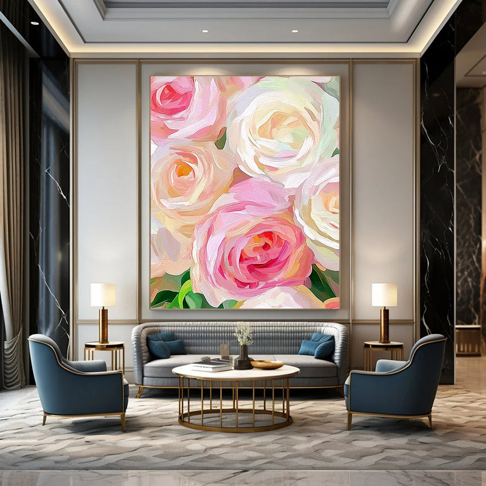 Pastel Rose Bouquet for Romantic Wedding Venue & Feminine Boudoir STSC944