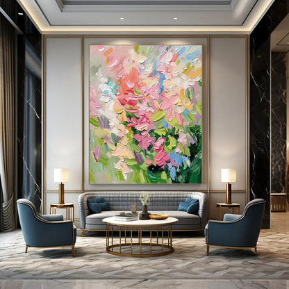 Impressionist Flower Bouquet Art for Garden Party Venue & French - Style Café DLZ1410
