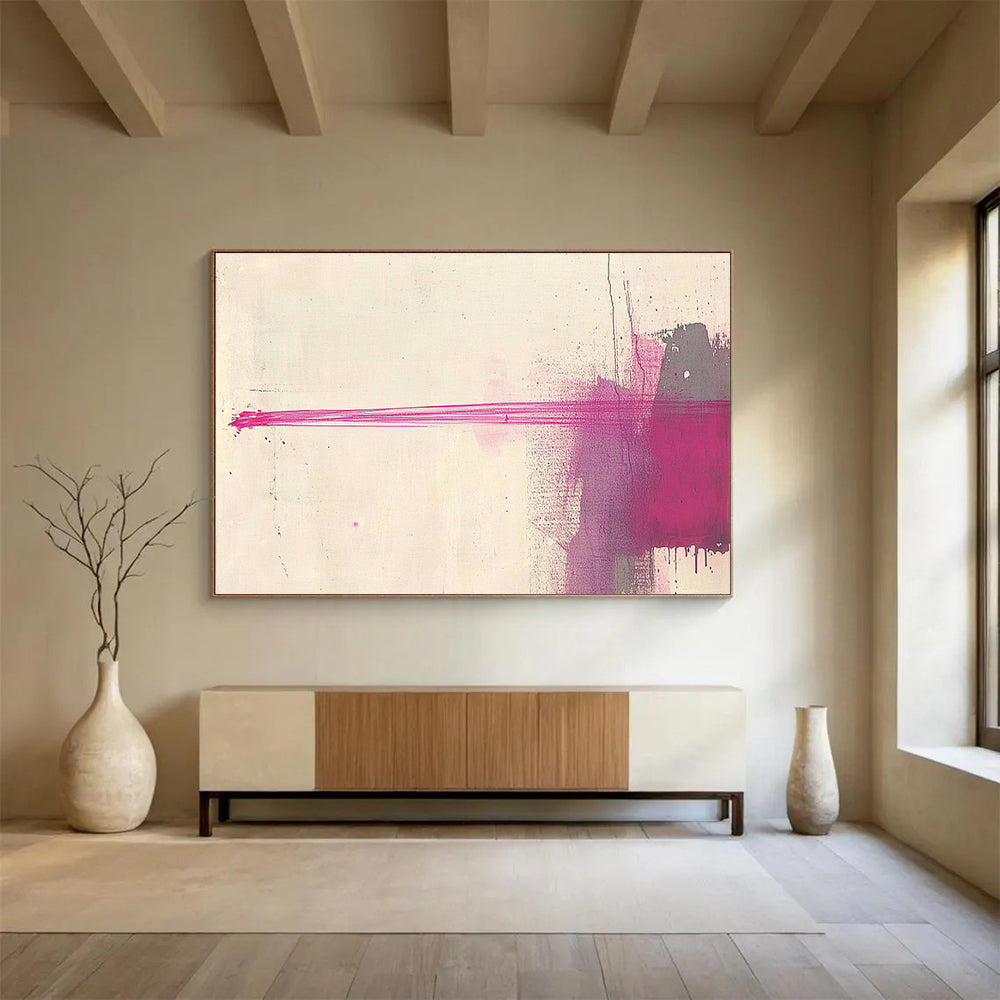 Abstract Pink Strokes Art for Modern Studio & Art Gallery SC550