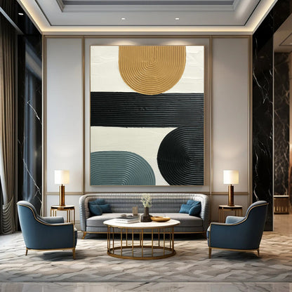 Multi - Color Relief Art for Modern Office Breakroom & Home Dining Room DLZ1184