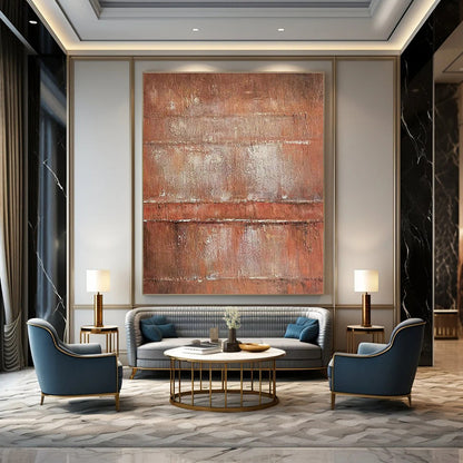 Brown - White Abstract Art for Living Room & Cottages DLZ0326