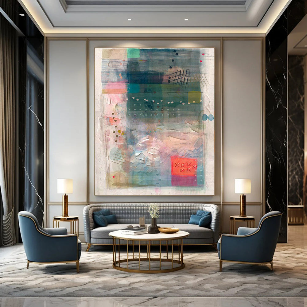 Colorful Abstract Art for Creative Agency Conference Rooms DLZ0156