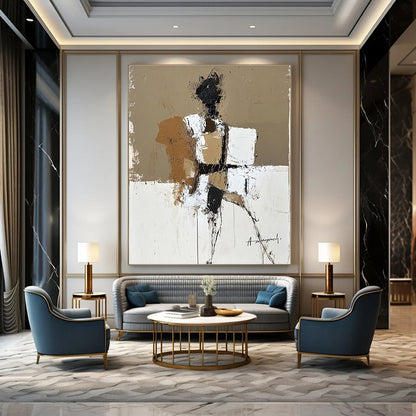 Abstract Figure with Boxes for Bohemian - Style Home & Art Gallery Café STSC388