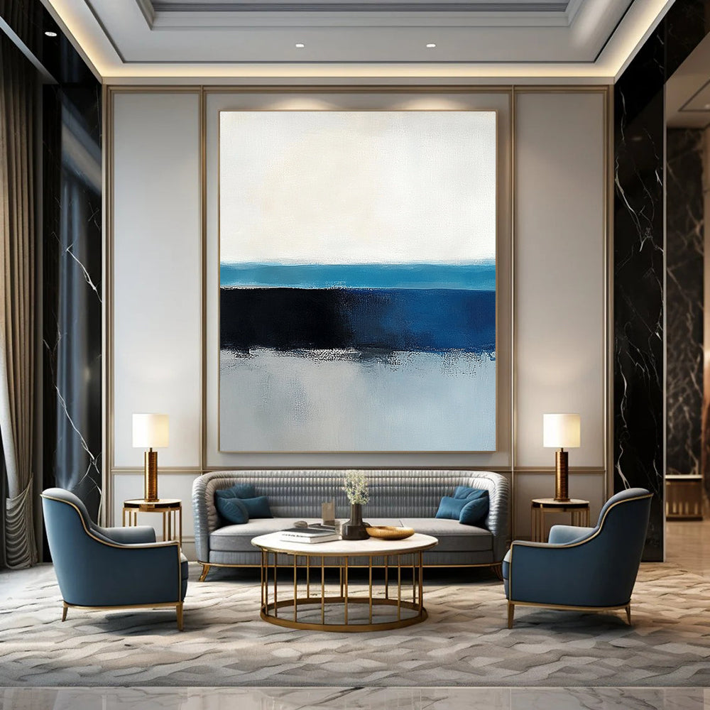 Minimalist Blue and White for Modern Office & Scandinavian - Style Home STSC342