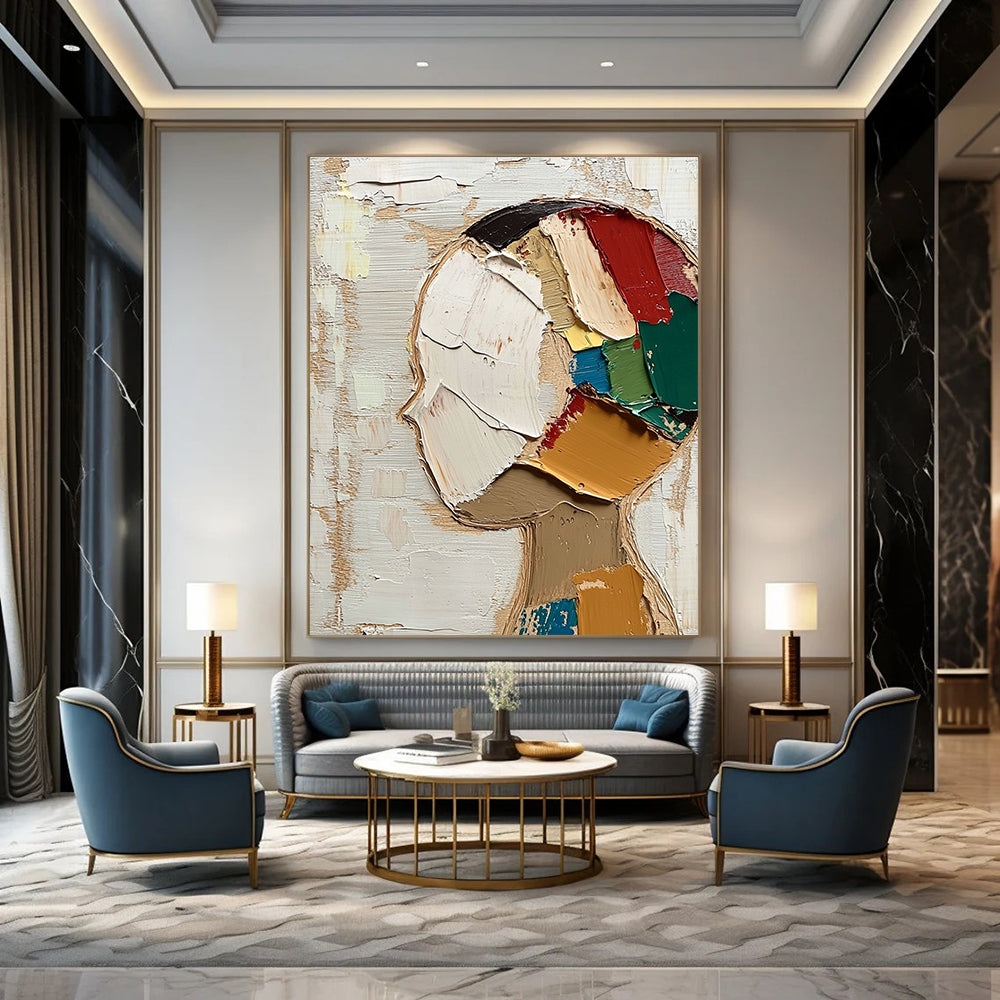 Abstract Head Composition for Modern Art Gallery & Creative Workplace STSC197