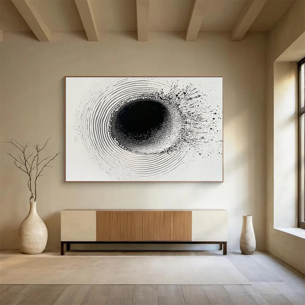 Black Hole Abstraction Art for Science - Themed Museum & Contemporary Office SC435