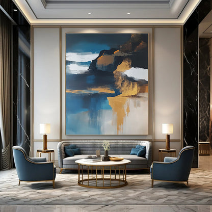 Abstract Coastal Cliff for Nautical - Themed Living Room & Beachside Café STSC651