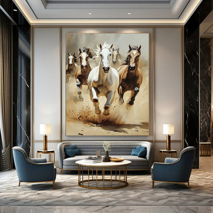 Galloping Horses for Equestrian Club Lounge & Bold Home Study STSC1013