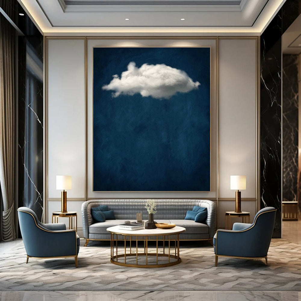 Lone Cloud Art for Bedroom & Living Room DLZ0388
