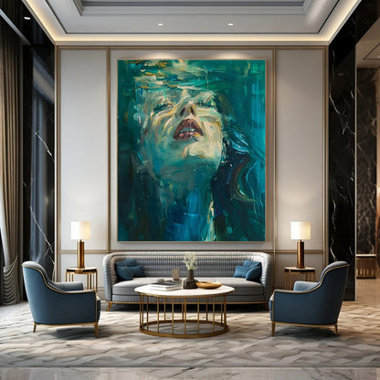 Underwater Portrait Art for Beachfront Hotel & Art - Themed Bistro DLZ1476