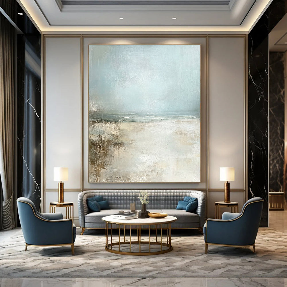 Soft Beach Haze Art for Beachfront Bungalow & Yoga Studio STSC095
