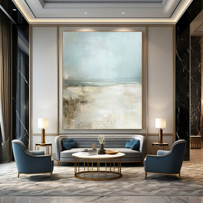 Soft Beach Haze Art for Beachfront Bungalow & Yoga Studio STSC095